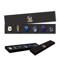 Melbourne Storm Logo NRL Pin Set Lapel Pin Clinks