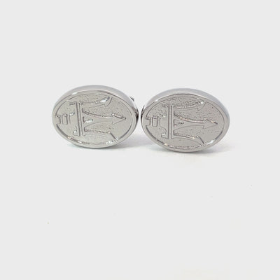 Silver Maserati Cufflinks