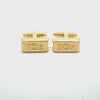 Gold Ingot Cufflinks