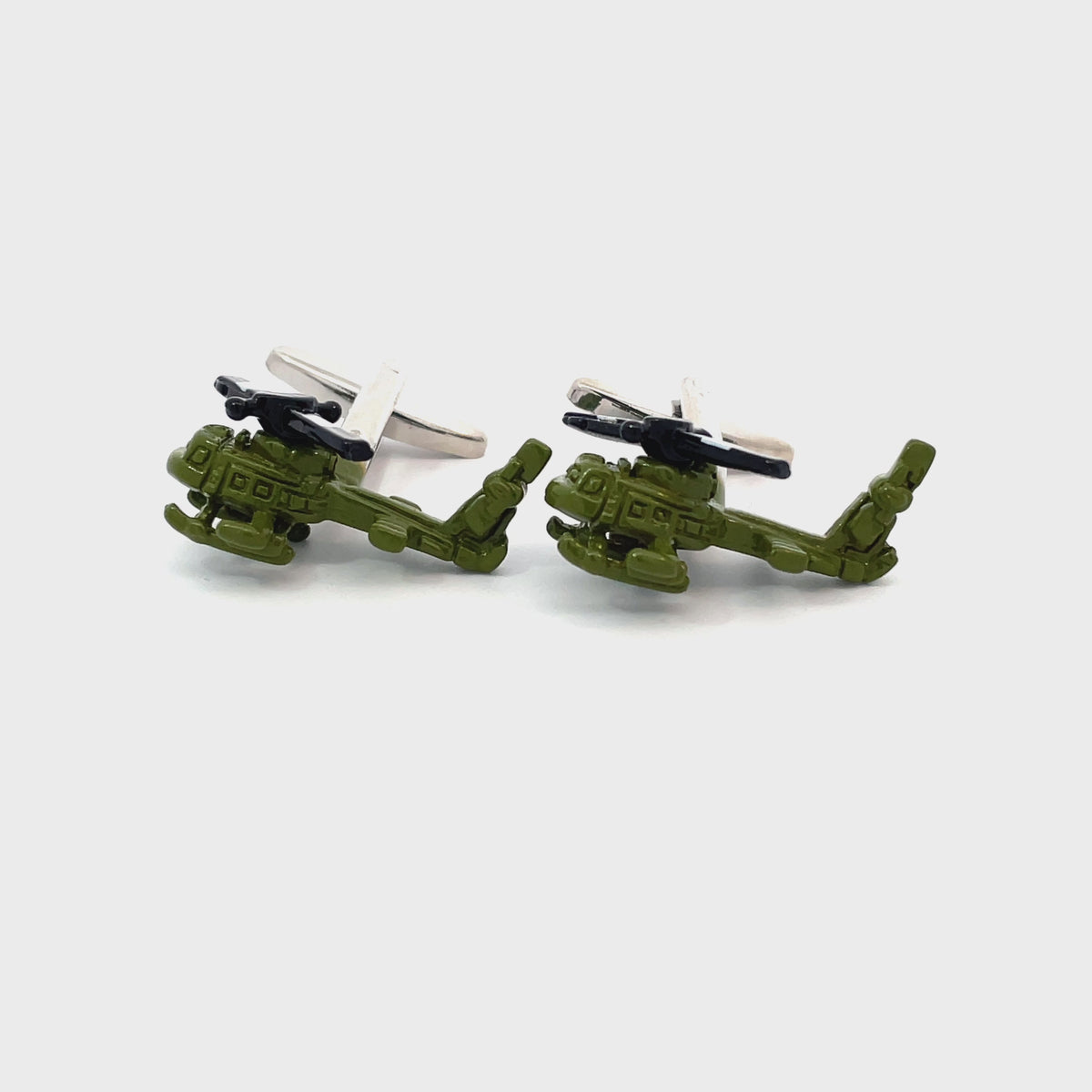 UH-1 Huey Helicopter Cufflinks