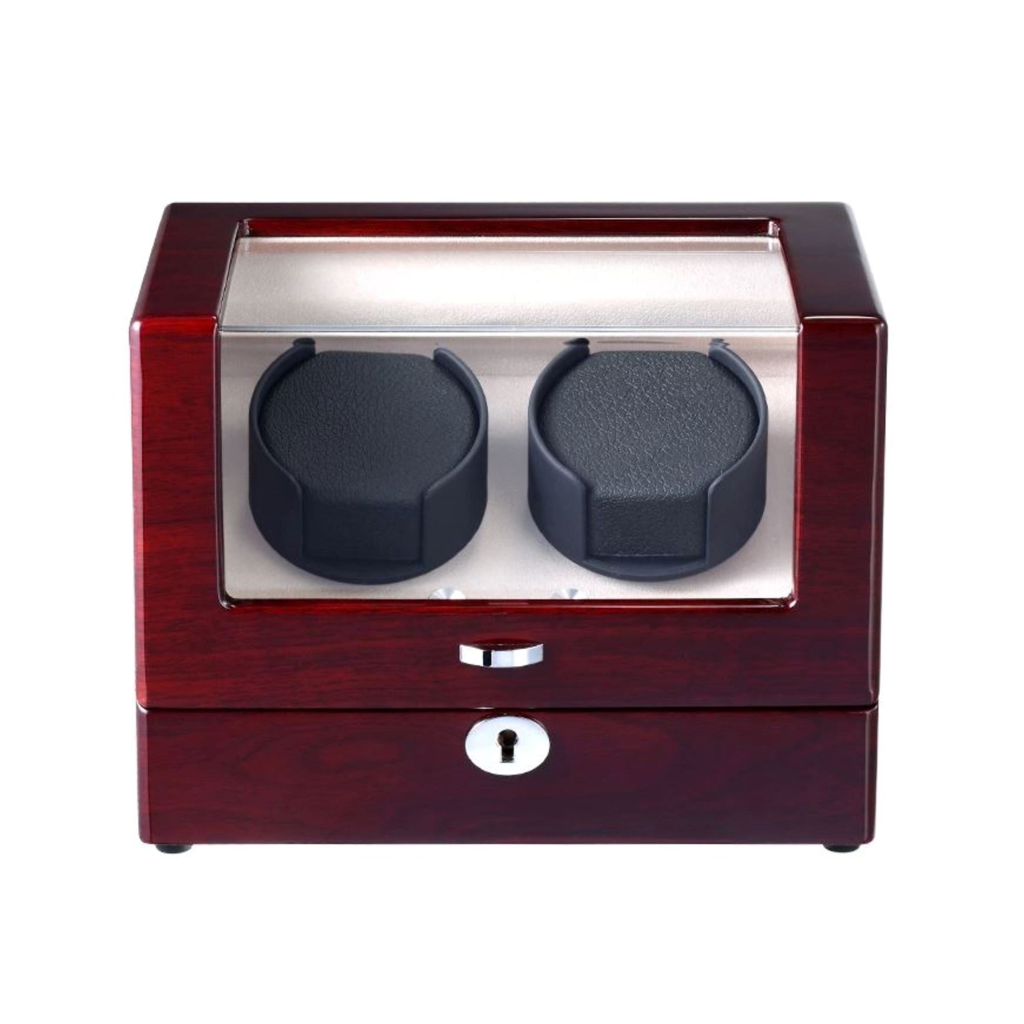Seconds - Waratah Mahogany Watch Winder Box for 2 Watches (c) Seconds Clinks 