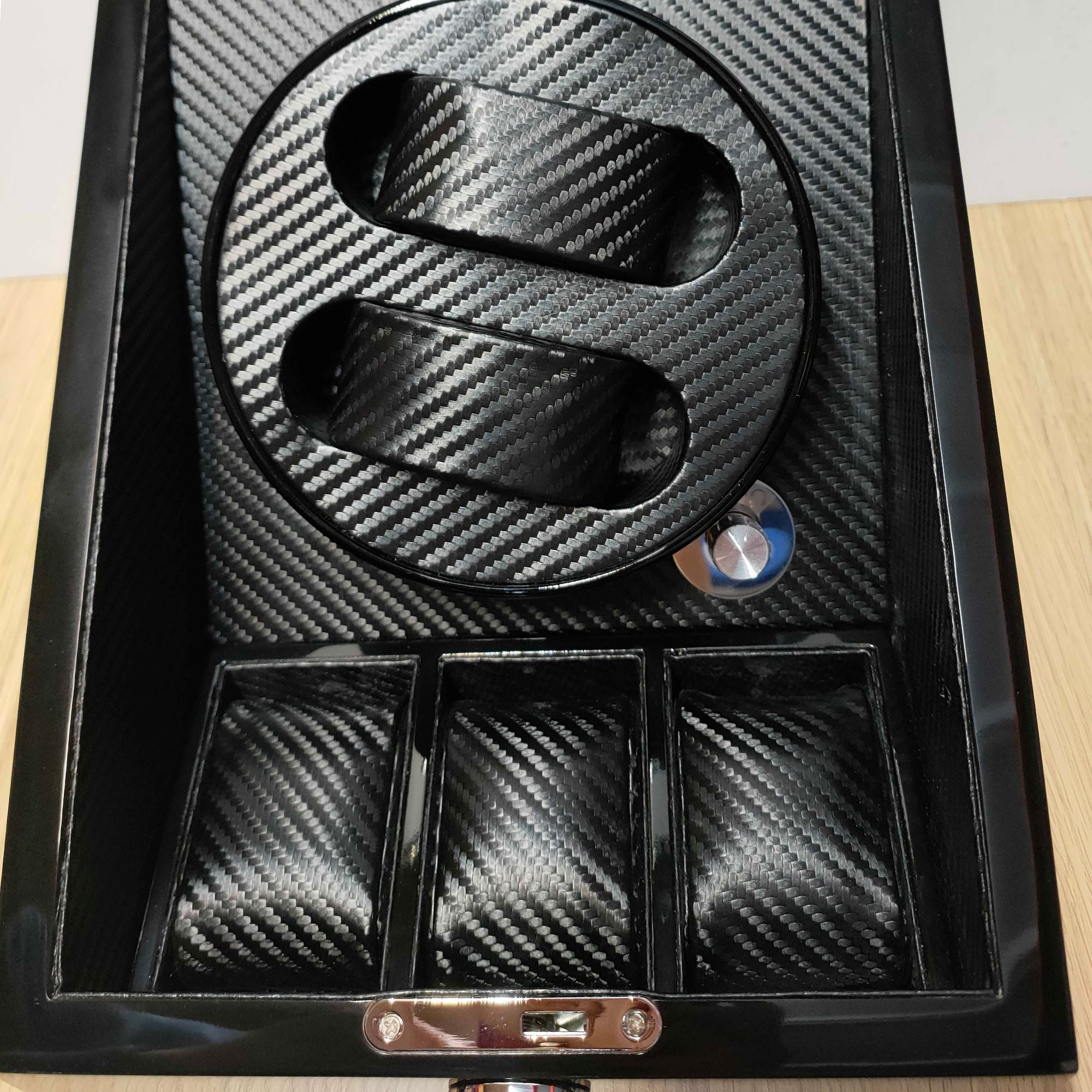 Seconds - Avoca Watch Winder Box for 2+3 Watches in Black (Old Model) Seconds Clinks 