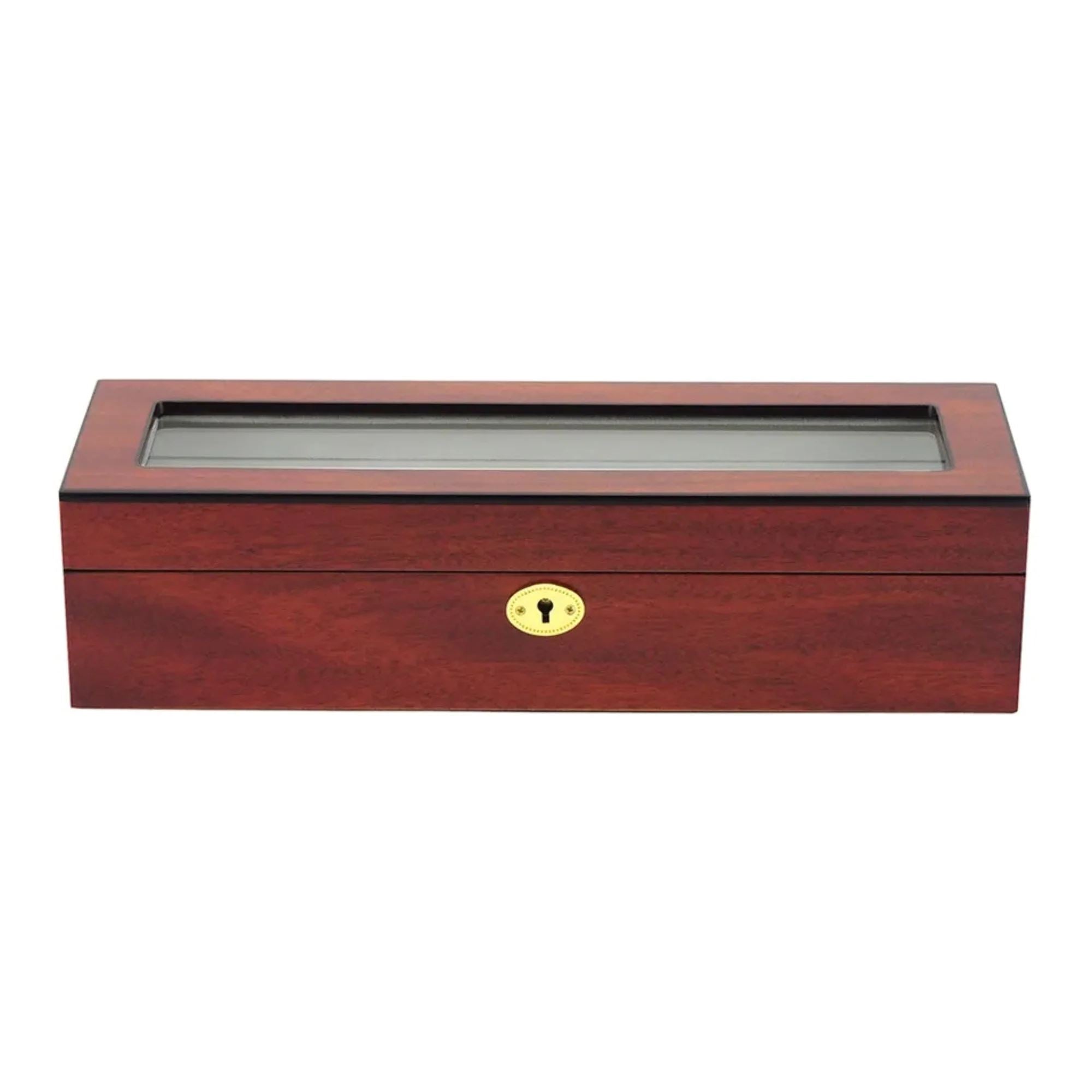 Seconds - 6 Slots Wooden Watch box with glass window Seconds Clinks 