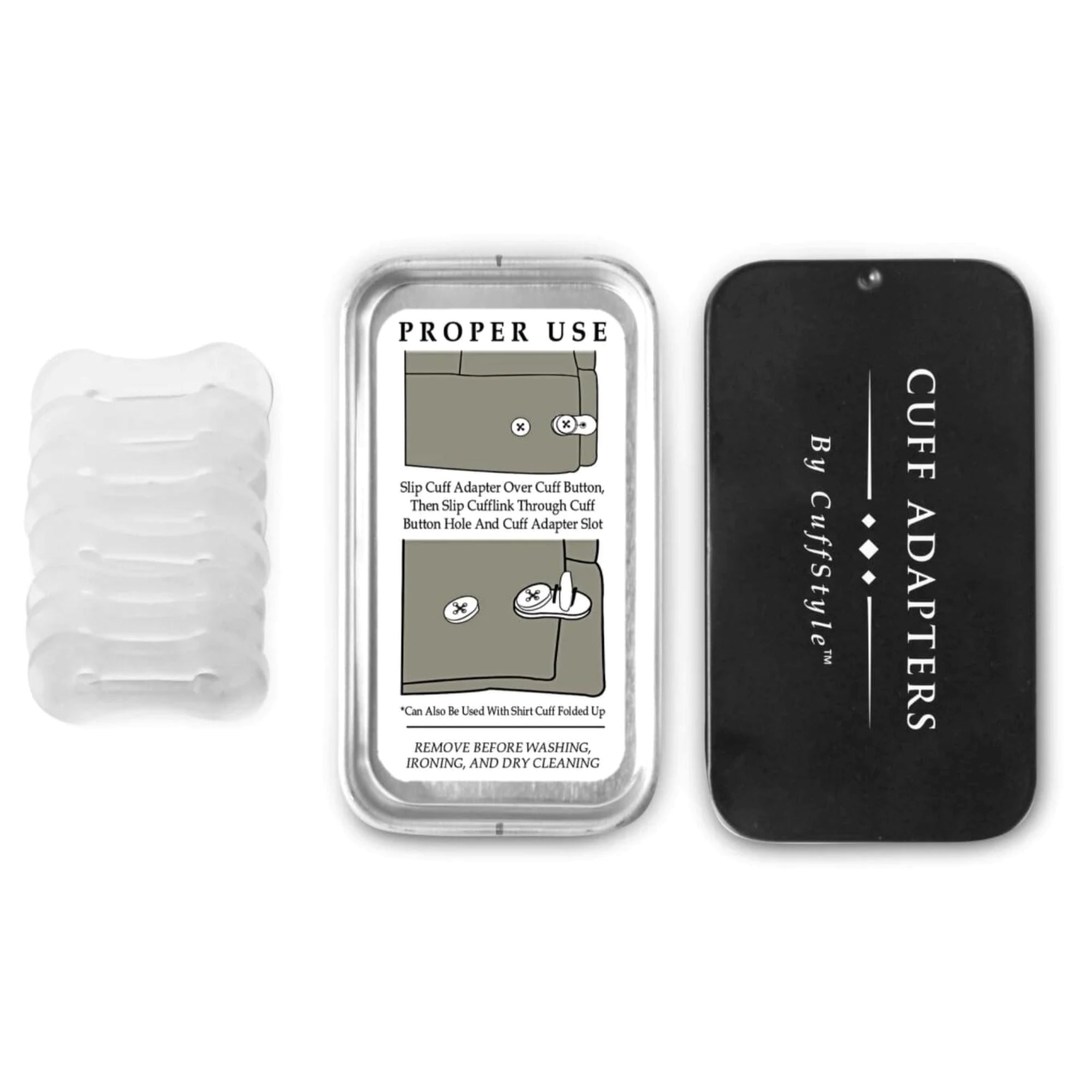 Seconds - Shirt Cuff Adapters - Wear Cufflinks on ANY dress shirt Seconds Clinks Australia 