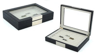 36 Pairs Wood Cufflink Box Storage Boxes Clinks