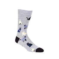 Mens Cats Bamboo Sock Socks Bamboozld