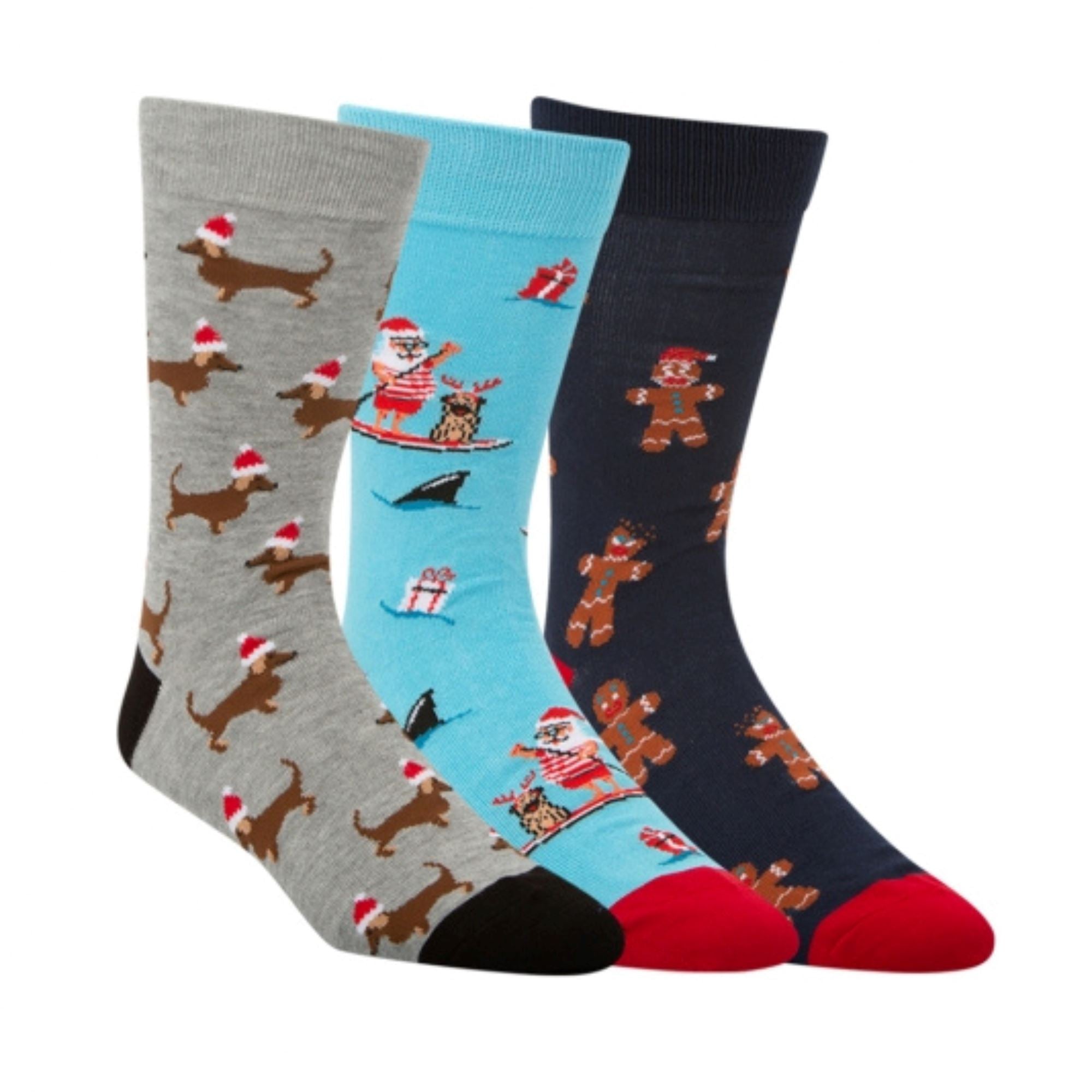 Men's Chrissy Cheer 3pk Gift Box Socks Bamboozld 