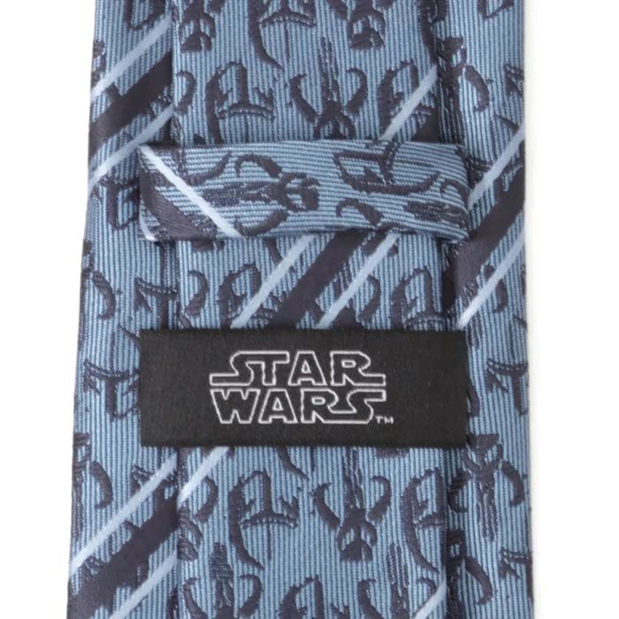 Star Wars Mando Navy Stripe Mens Tie Ties Star Wars 