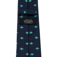 Yoda Dot Star Wars Navy Tie