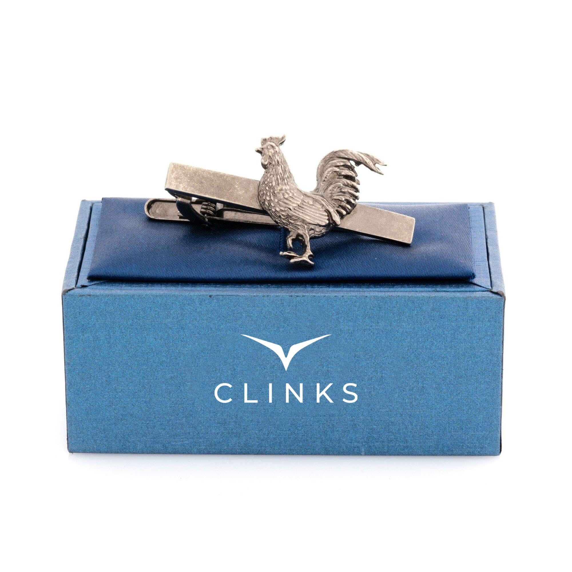 Antique Style Rooster Tie Clip Tie Bars Clinks 
