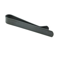 Brushed Gunmetal Tie Bar with curved end 50mm Tie Bars Clinks Australia