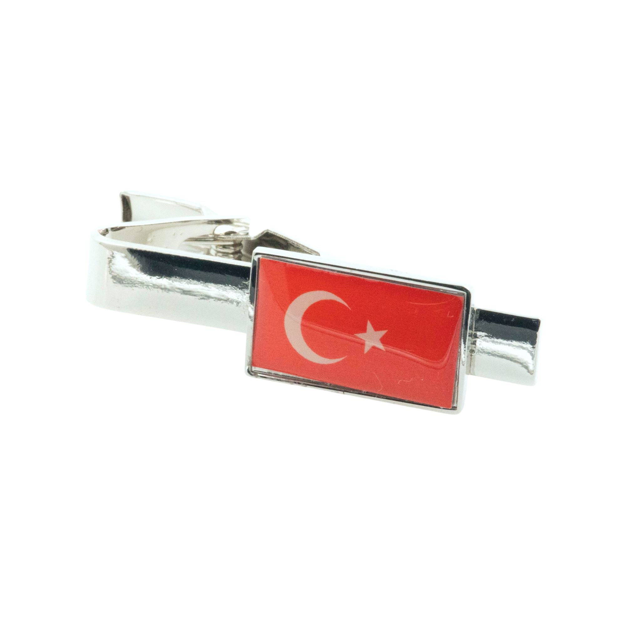 Flag of Turkey Tie Clip Tie Clips Clinks 