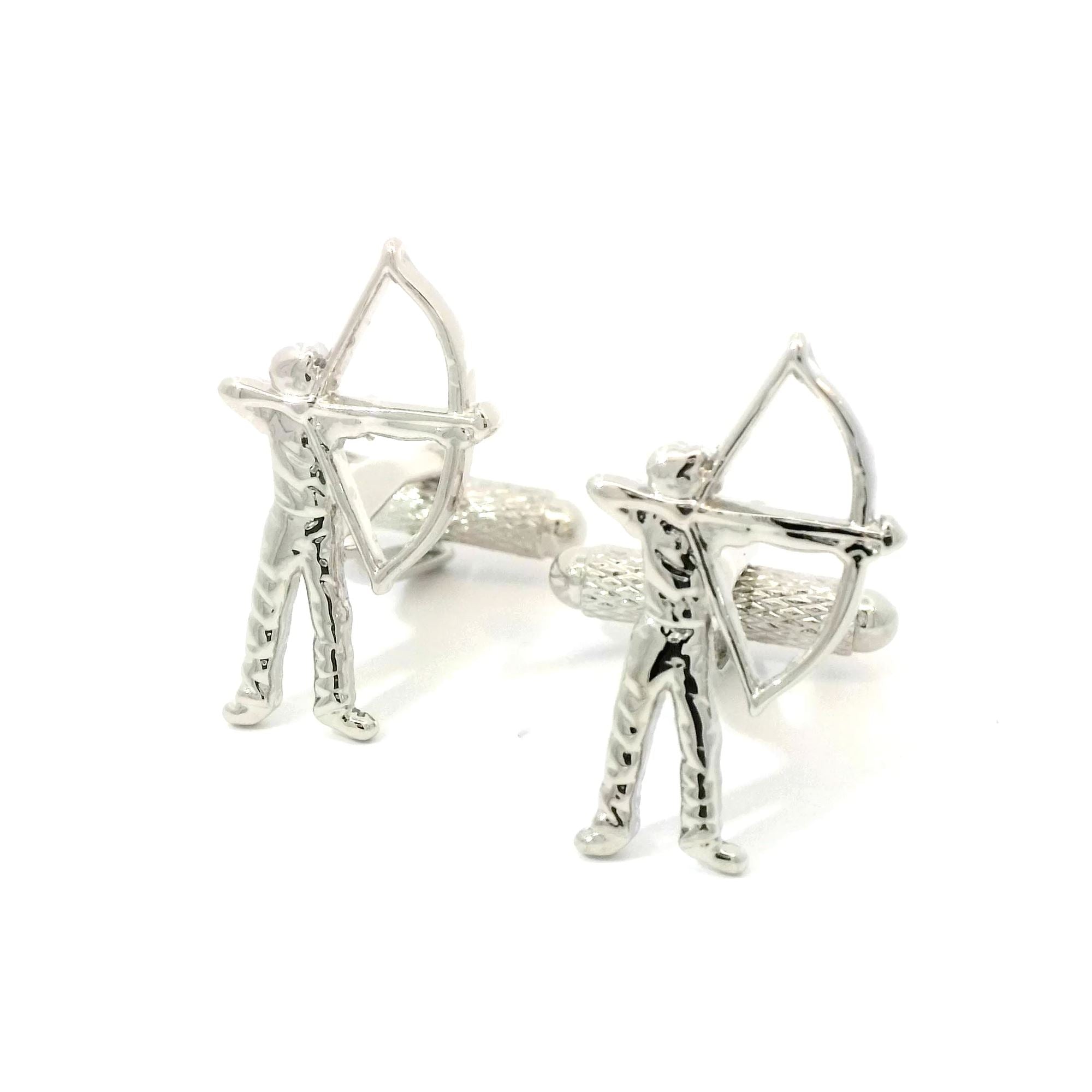 Archery Silver Cufflinks Novelty Cufflinks Clinks Australia Archery Cufflinks 