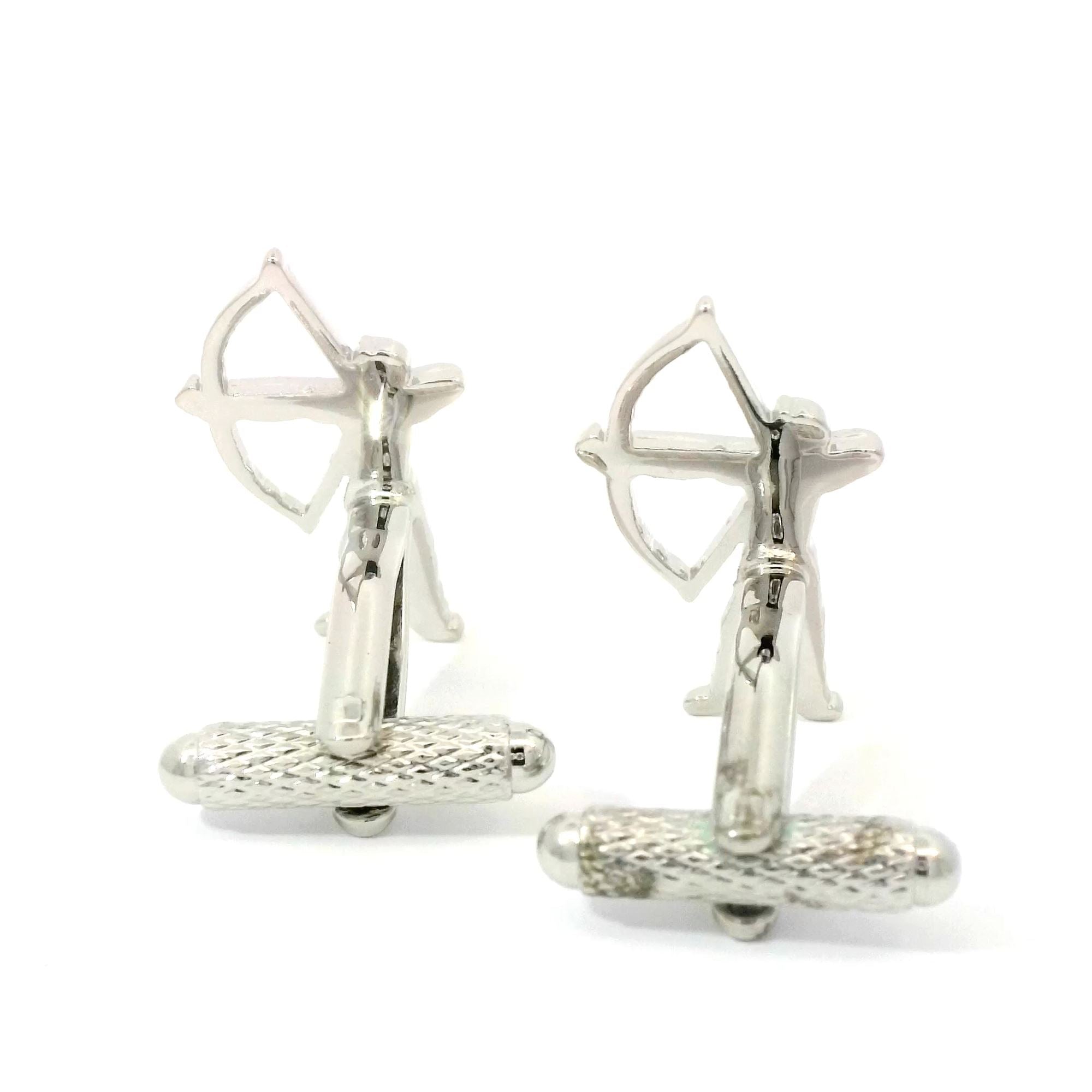 Archery Silver Cufflinks Novelty Cufflinks Clinks Australia 
