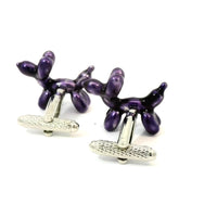 Balloon Dog Purple Cufflinks Novelty Cufflinks Clinks Australia