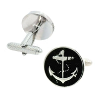 Black Anchor Cufflinks Novelty Cufflinks Clinks Australia