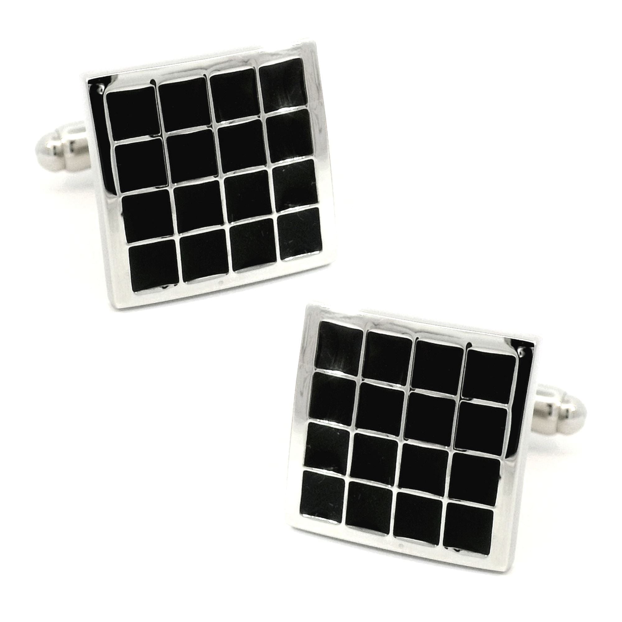 Black Squares Cufflinks Classic & Modern Cufflinks Clinks Australia Black Squares Cufflinks 