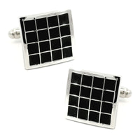 Black Squares Cufflinks Classic & Modern Cufflinks Clinks Australia Black Squares Cufflinks