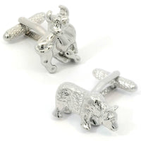 Bull & Bear (2) Cufflinks Novelty Cufflinks Clinks Australia Bull & Bear (2) Cufflinks