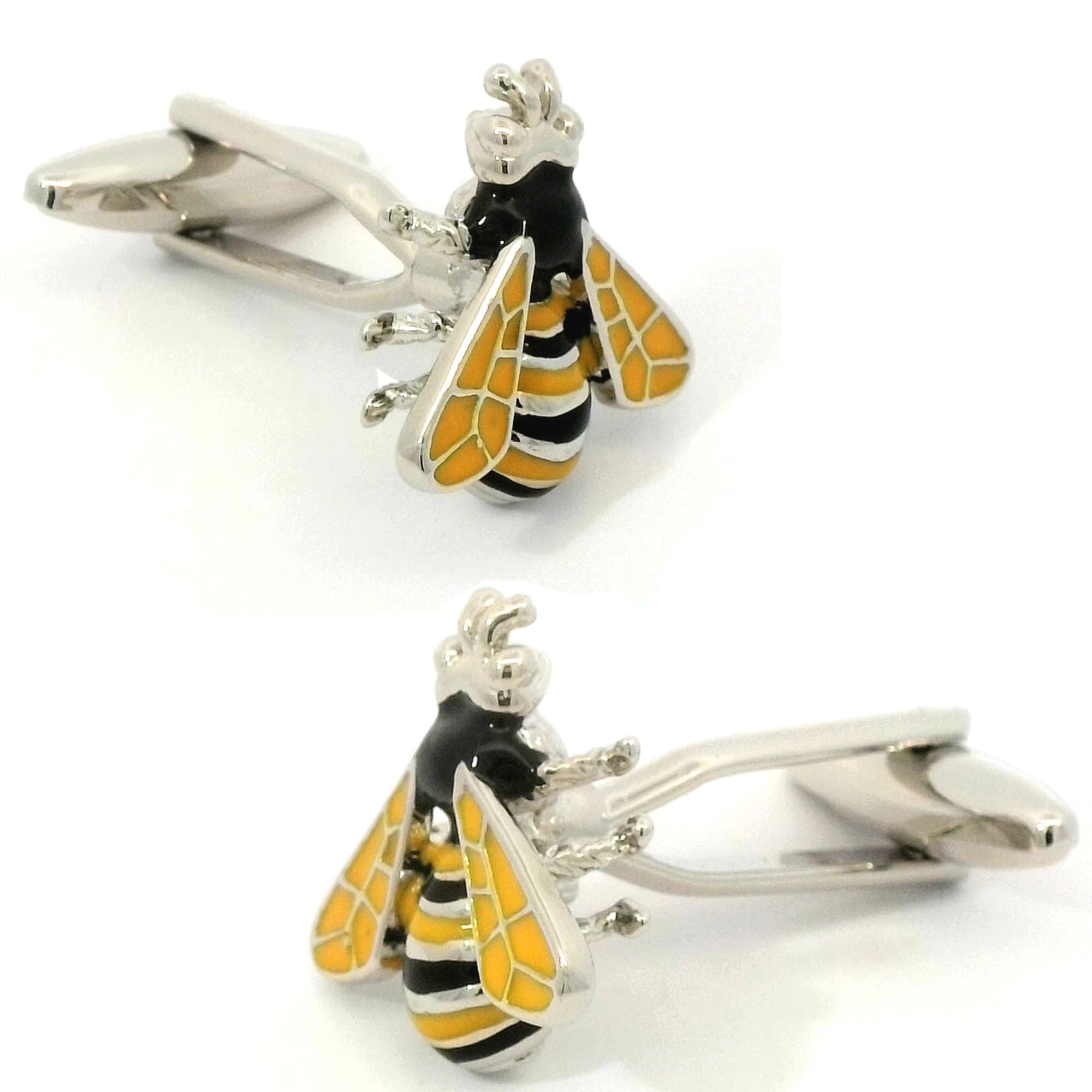 Bumble Bee or Wasp Cufflinks Novelty Cufflinks Clinks Australia 