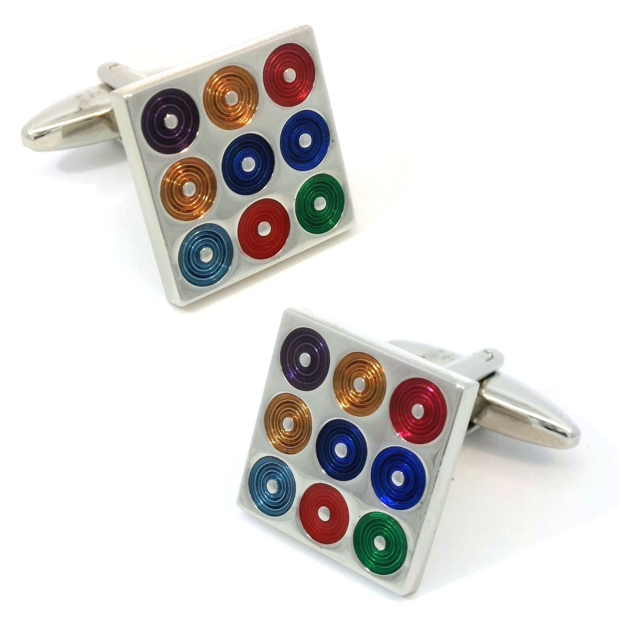 CD Spinner Multi Cufflinks Novelty Cufflinks Clinks Australia CD Spinner Multi Cufflinks 