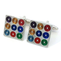 CD Spinner Multi Cufflinks Novelty Cufflinks Clinks Australia