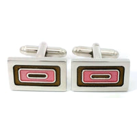 Concurrent Rings Pink Cufflinks Classic & Modern Cufflinks Clinks Australia