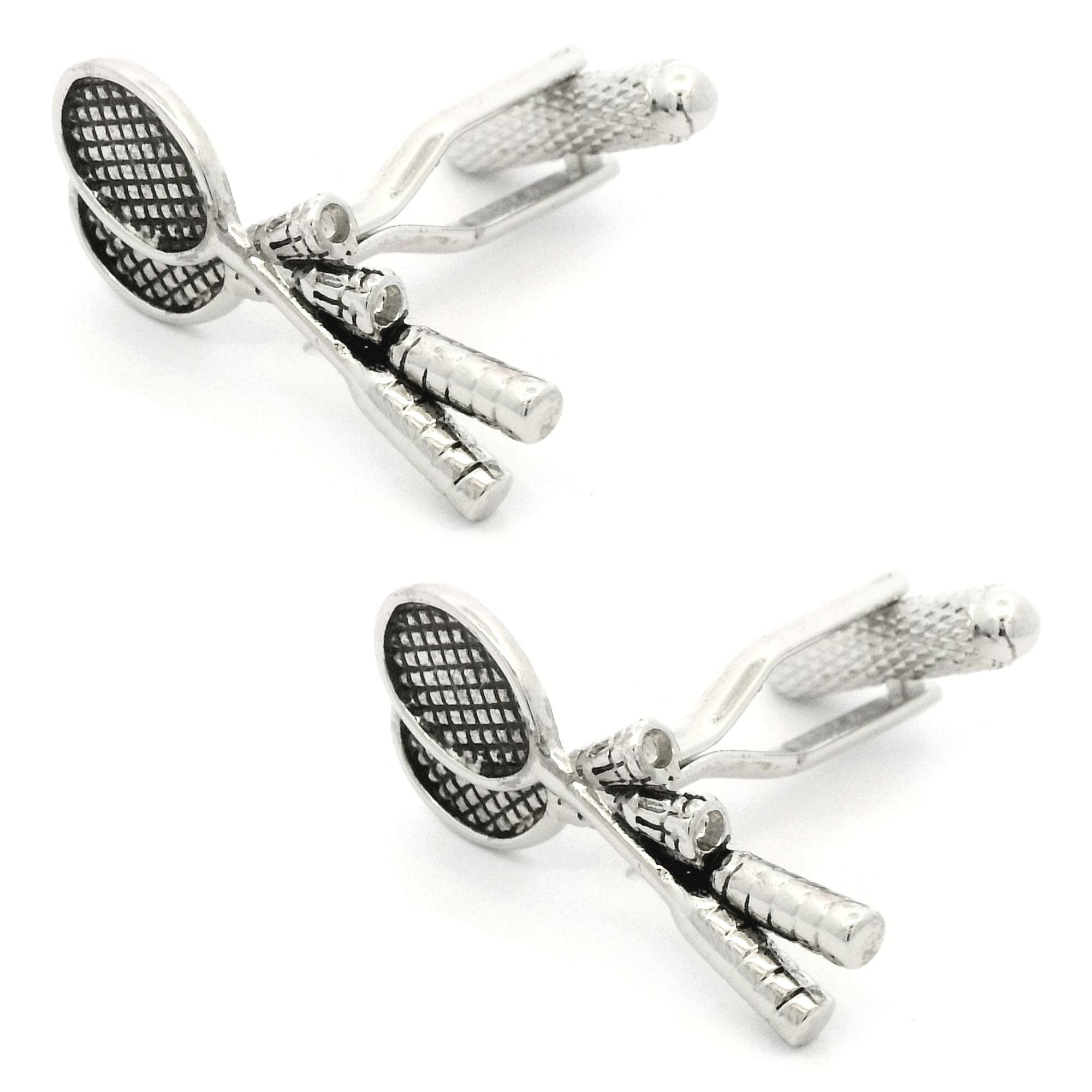 Crossed Badminton Racquets Cufflinks Novelty Cufflinks Clinks Australia Crossed Badminton Racquets Cufflinks 