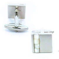 Grey Catseye Square Cufflinks