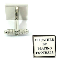 I'd rather be Playing Football Cufflinks