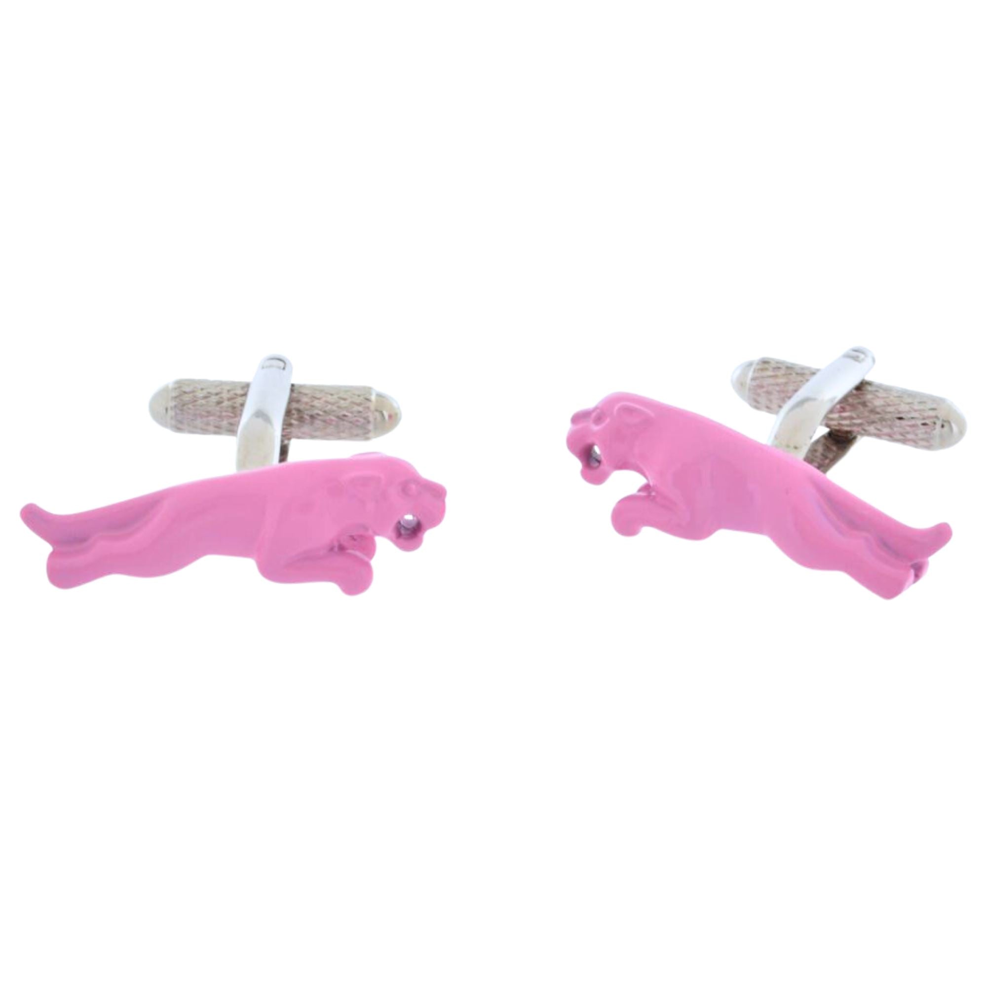 Pink Panther cufflinks Novelty Cufflinks Clinks Australia Pink Panther cufflinks 