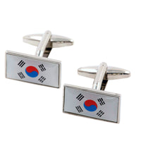 Flag of South Korea Cufflinks Novelty Cufflinks Clinks