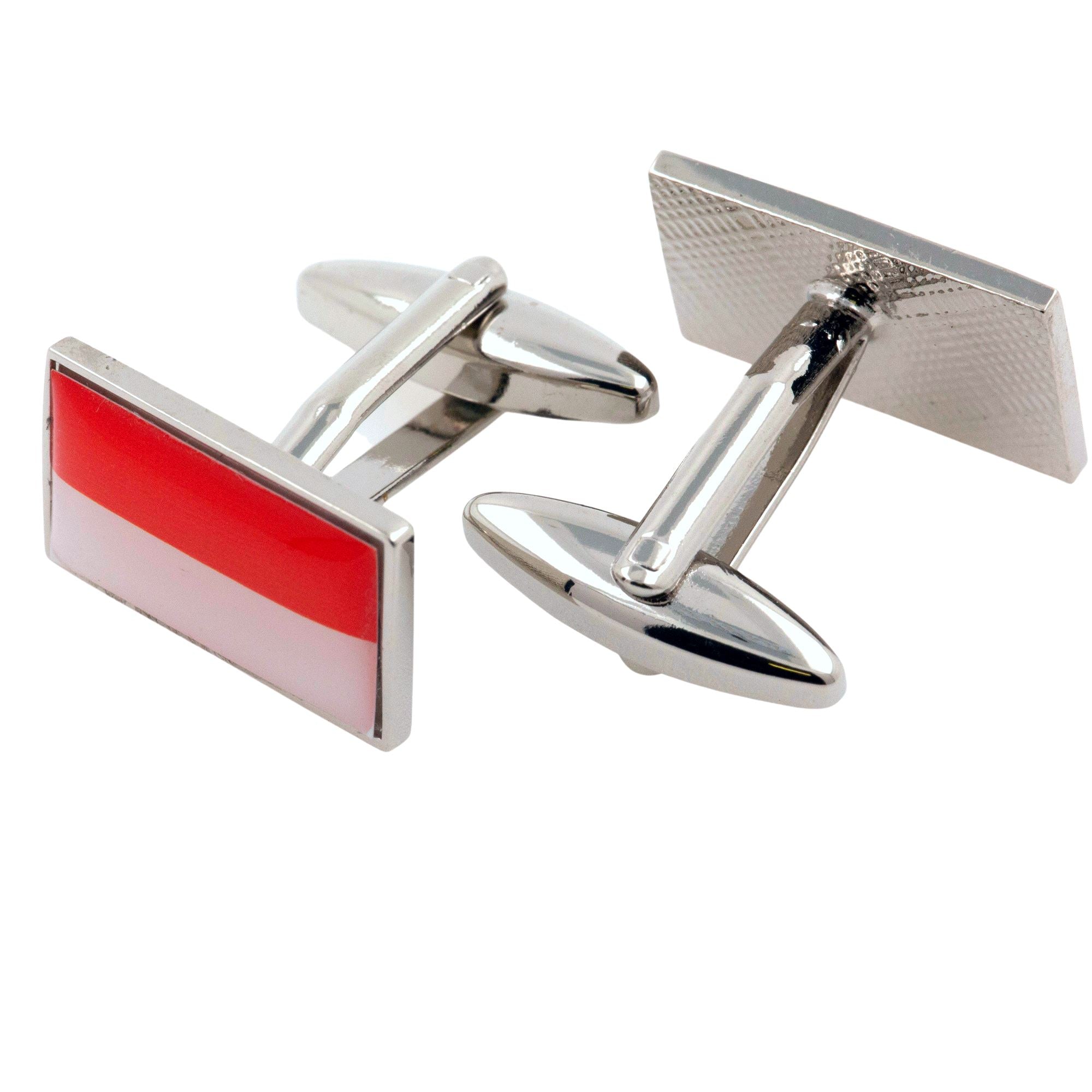 Flag of Indonesia Cufflinks Novelty Cufflinks Clinks 