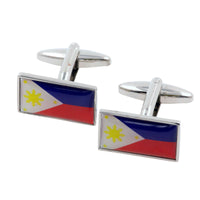 Flag of Philippines Cufflinks Novelty Cufflinks Clinks