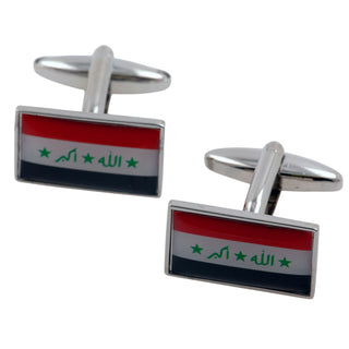Flag of Iraq Cufflinks Novelty Cufflinks Clinks 