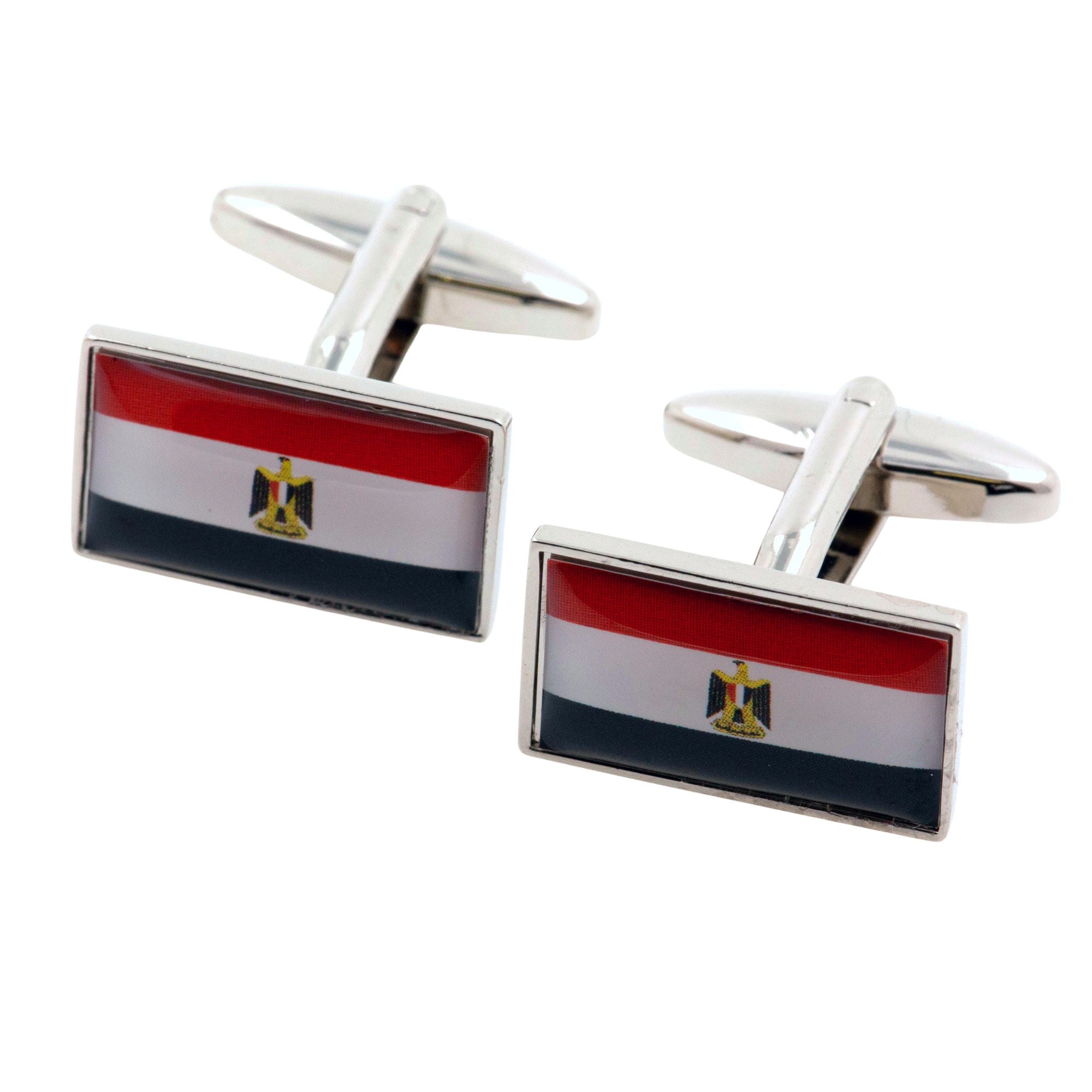 Flag of Egypt Cufflinks Novelty Cufflinks Clinks 