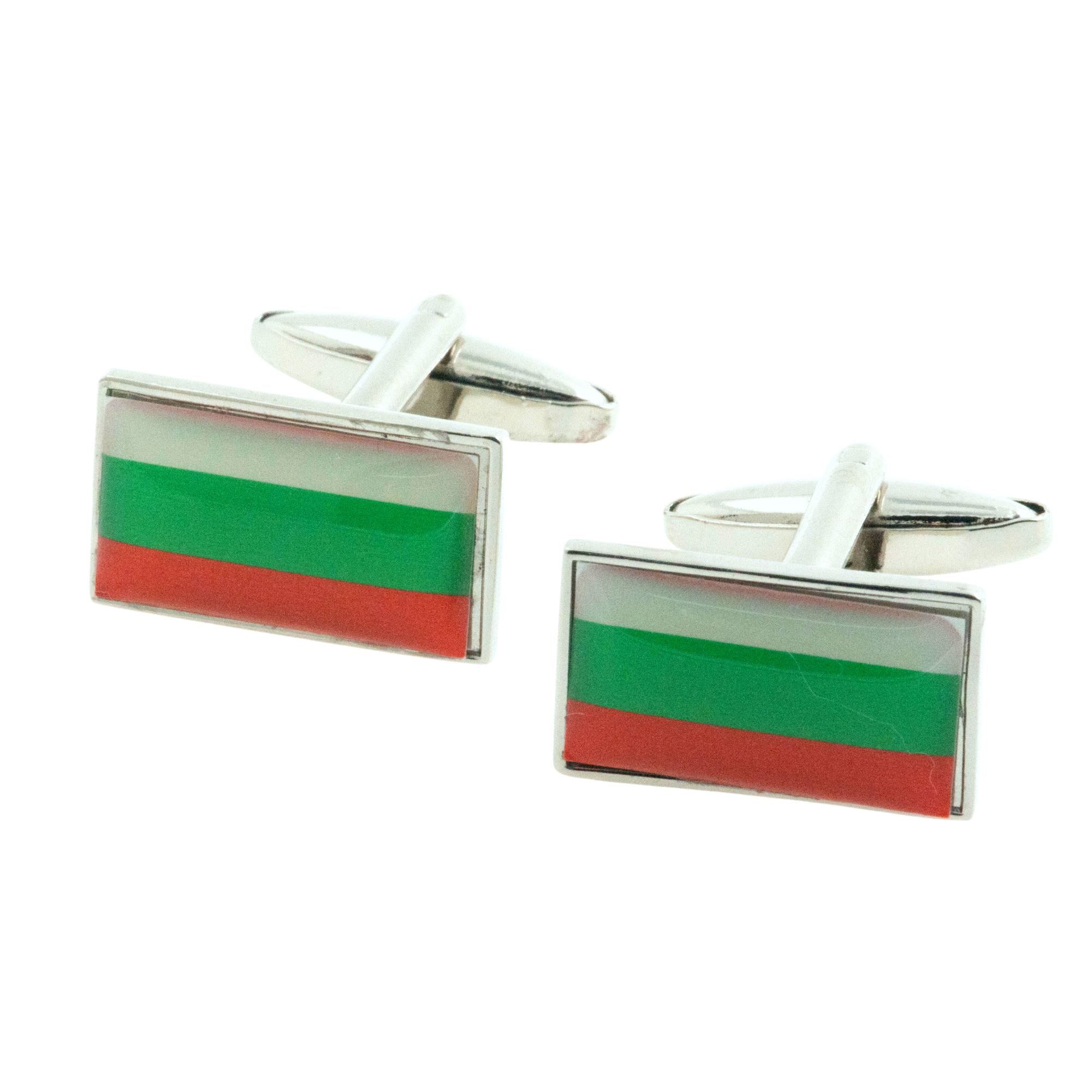 Flag of Bulgaria Cufflinks Novelty Cufflinks Clinks 