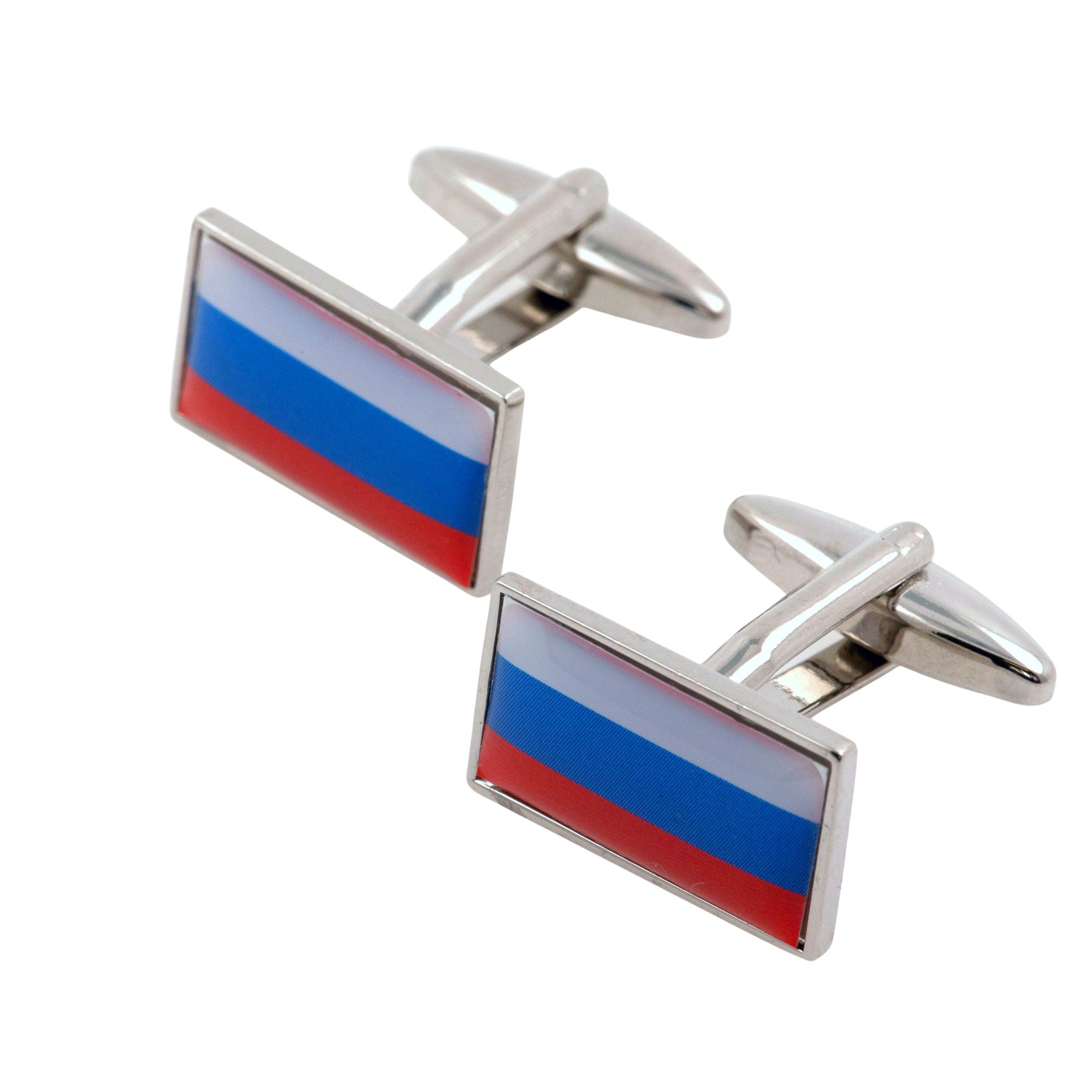 Flag of Russia Cufflinks Novelty Cufflinks Clinks 