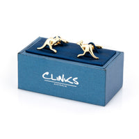 Australian Gold Kangaroo Cufflinks Novelty Cufflinks Clinks Australia