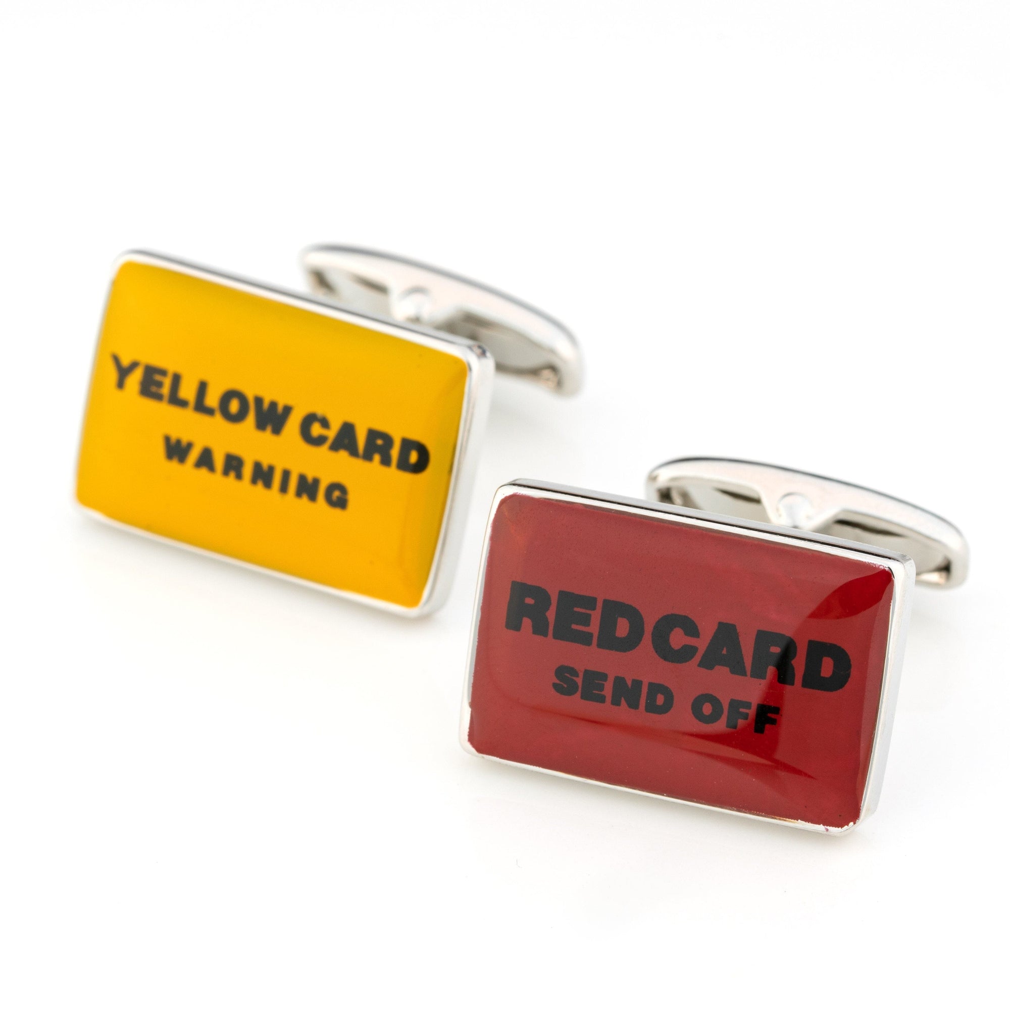 Red and Yellow Card Soccer Football Cufflinks Novelty Cufflinks Clinks Australia Red and Yellow Card Soccer Football Cufflinks 