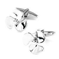 Silver Propeller Cufflinks Novelty Cufflinks Clinks Australia