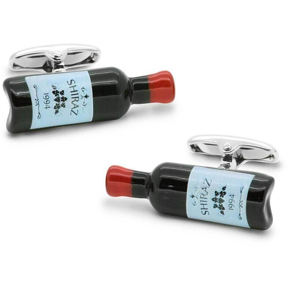 Shiraz Red Wine Bottle Cufflinks Novelty Cufflinks Clinks Australia Shiraz Red Wine Bottle Cufflinks 