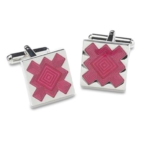 Red Cutout Design Cufflinks Classic & Modern Cufflinks Clinks Australia Red Cutout Design Cufflinks 