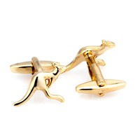 Australian Gold Kangaroo Cufflinks Novelty Cufflinks Clinks Australia