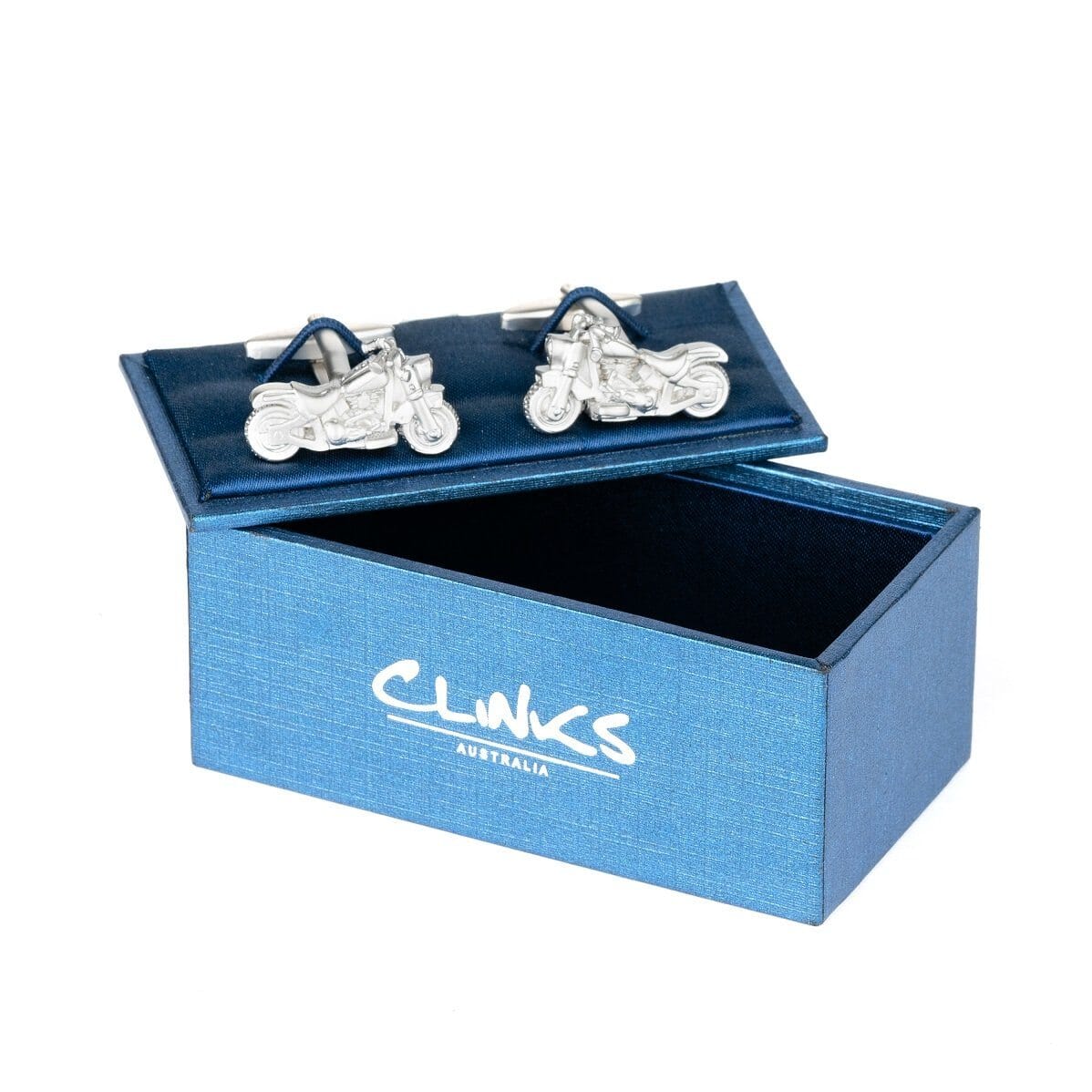 Silver "Harley" Motorbike Cufflinks Novelty Cufflinks Clinks Australia 