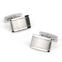 Classic Curve Silver Cufflinks Classic & Modern Cufflinks Clinks Australia