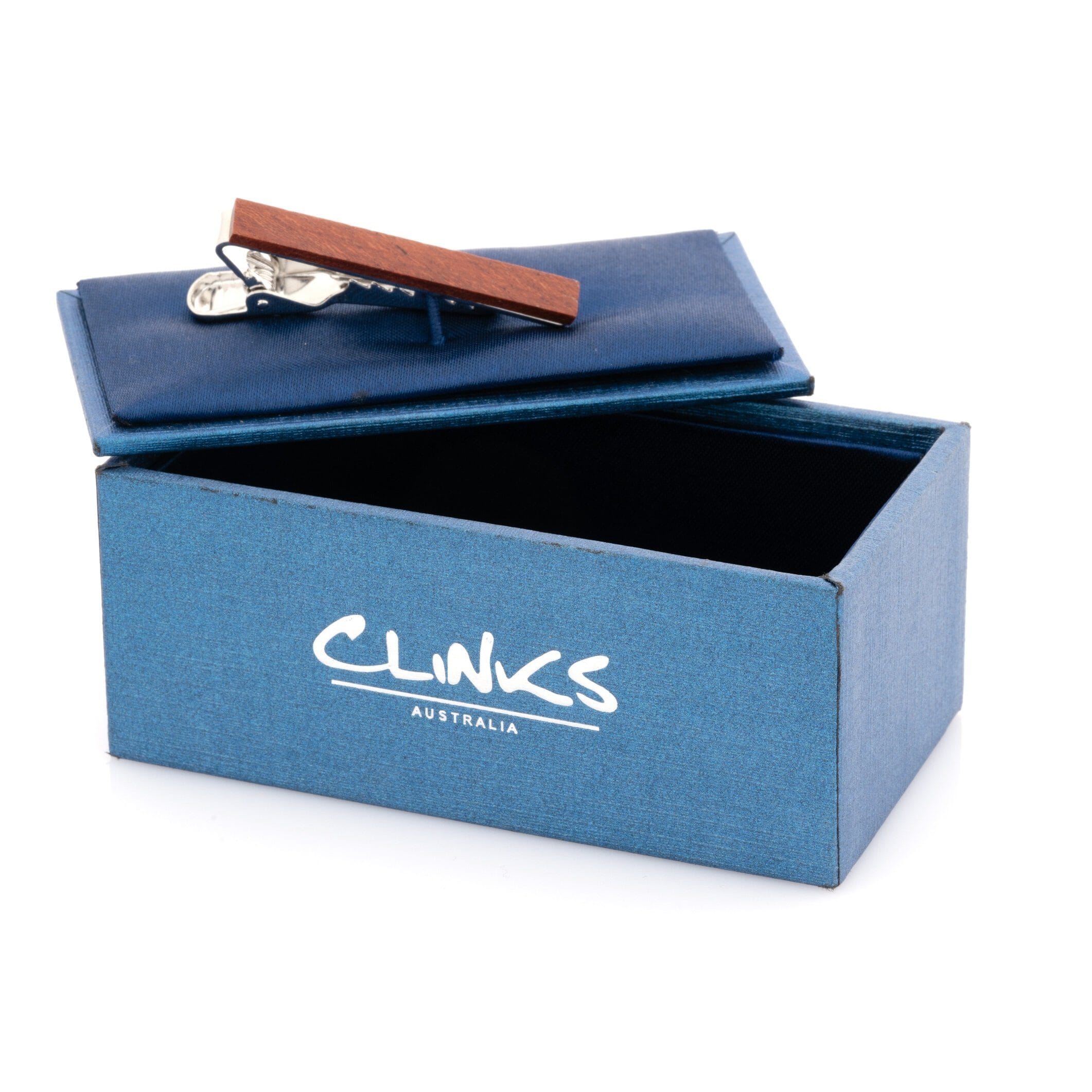 Red Wood Small Tie Clip Tie Clips Clinks Australia 