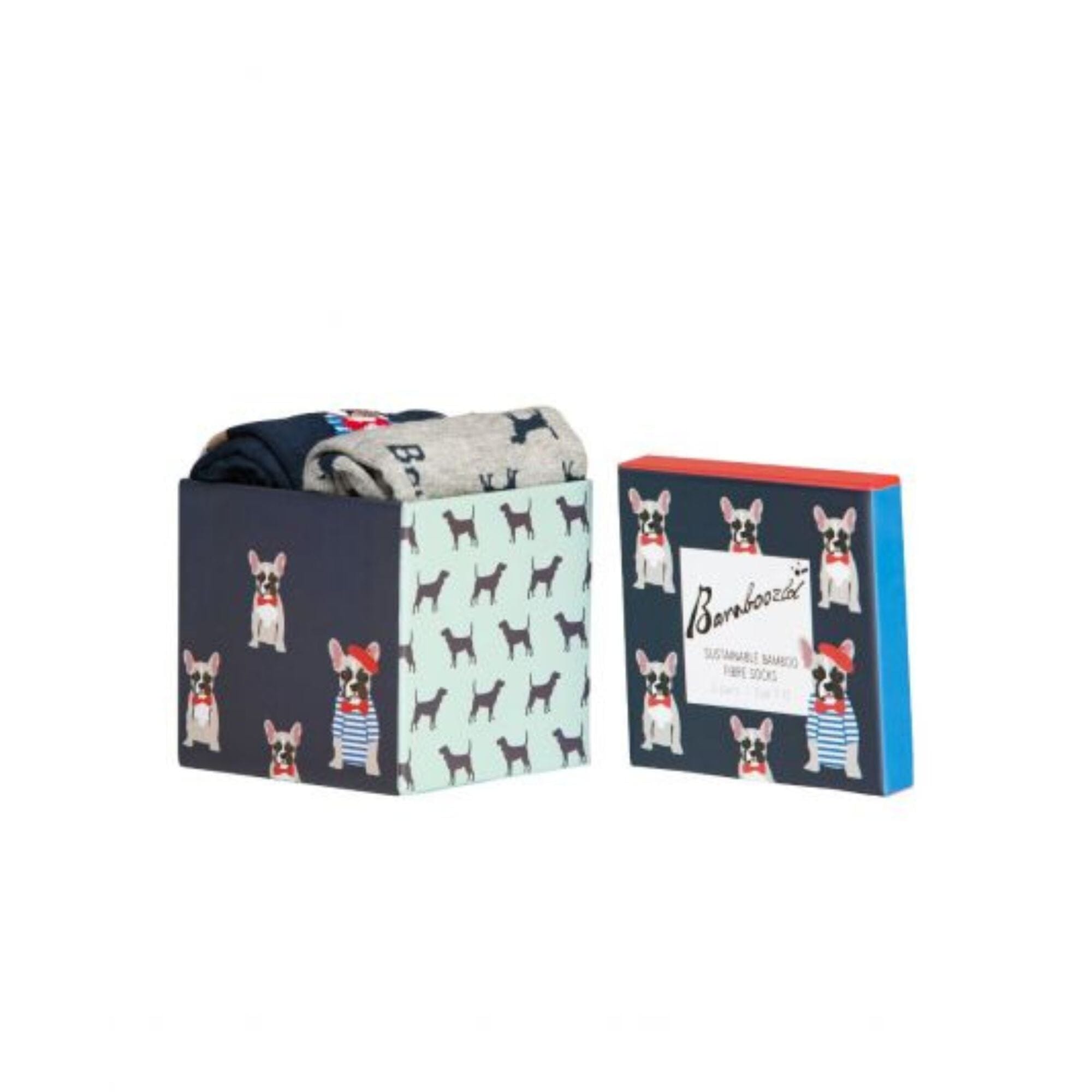 Frenchy Dogs 2 pair Socks Gift Box Socks Clinks 
