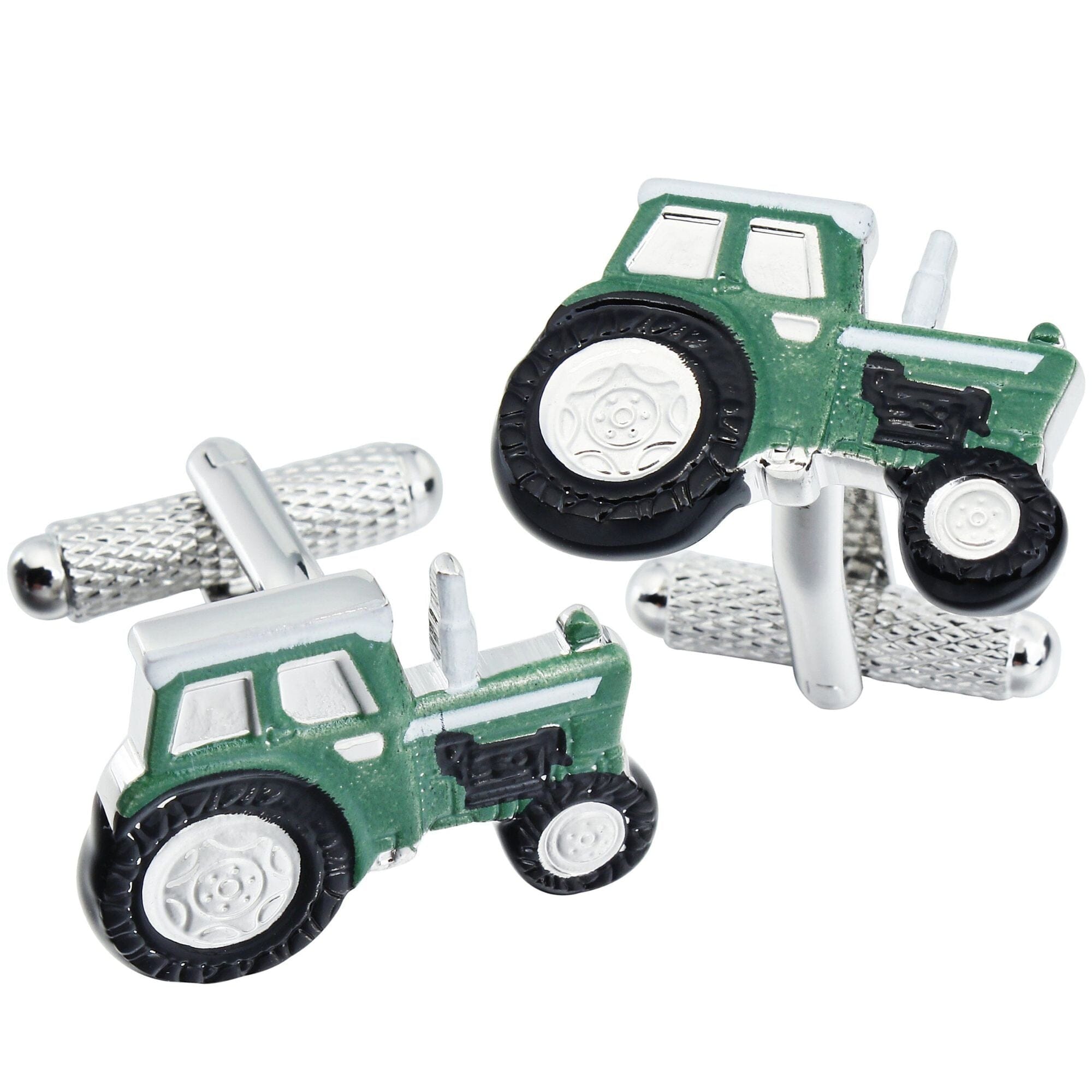 Green Farm Tractor Cufflinks Novelty Cufflinks Clinks Australia Green Farm Tractor Cufflinks 