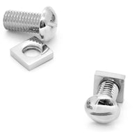 Functional Silver Nut and Bolt Cufflinks Novelty Cufflinks Clinks Australia